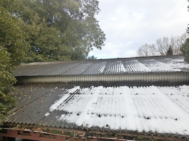 屋根改修相談のあった茨城町の石綿スレート屋根